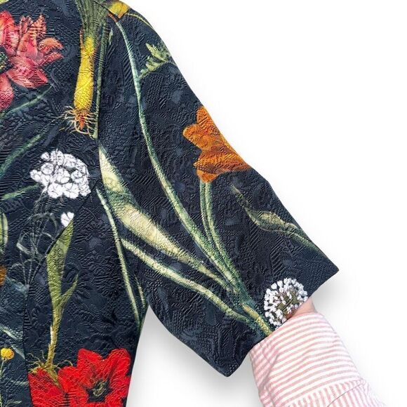 NWT Oscar De La Renta Floral Print Midi Length Dress Sz 12 - Picture 7 of 11